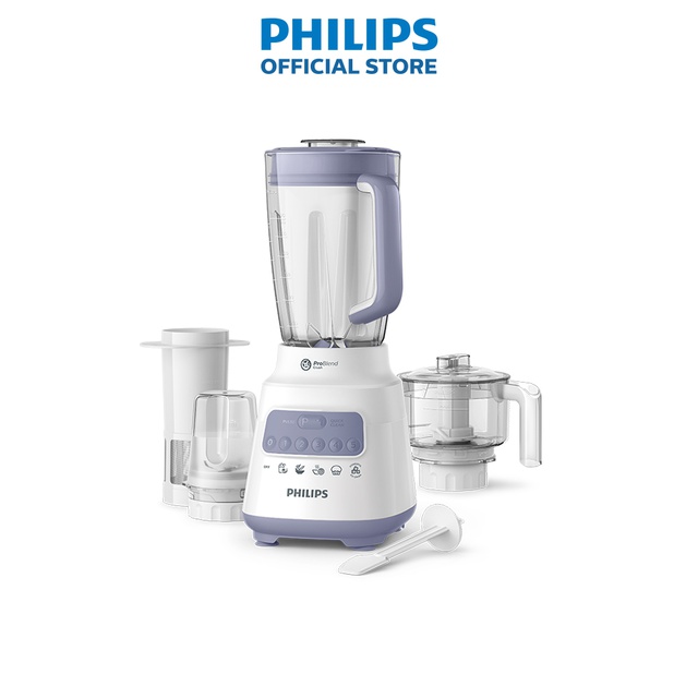 Máy xay sinh tố Philips HR2223/00 700W full phụ kiện cối nhựa - Hàng chính hãng